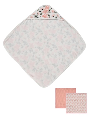 Set de toallas mon caramel set de salida de baño mon caramel flora flora infantil