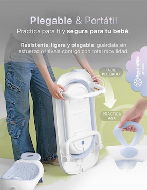 Bañera Esquimal Plegable con Termómetro de polipropileno