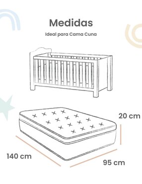 Juego de cuna Nap Estrellas infantil unisex 4 piezas