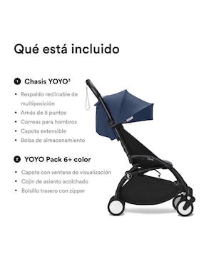 Carriola ultracompacta Yoyo 3 Air France Stokke plegable
