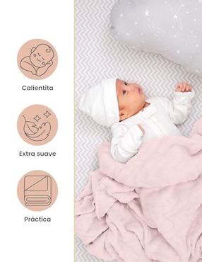 Frazada de tejido suave Nap para bebé niña