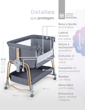 Cuna colecho Esquimal Cozyfit