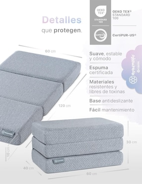 Colchón p/cuna Esquimal impermeable confort medio