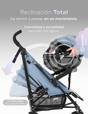 Carriola de bastón Viajera Portatil Esquimal plegable