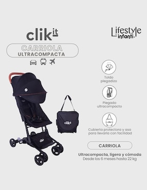 Carriola ultracompacta Clik-It Lifestyle By Infanti plegable