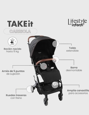 Carriola travel system Take It Infanti plegable
