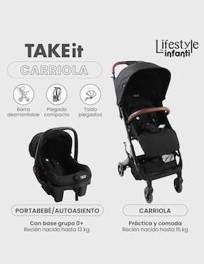 Carriola travel system Take It Infanti plegable