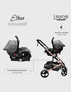Carriola travel system Ethan Lifestyle By Infanti plegable