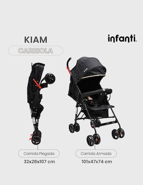 Carriola estándar Kiam Infanti plegable