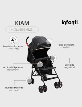 Carriola estándar Kiam Infanti plegable