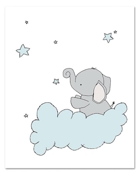 Juego de cuadros Set Lienzos Decorativos de Elefantes
técnica impresión Dara Baby