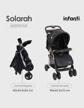 Carriola travel system Solarah Infanti plegable