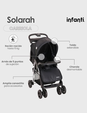 Carriola travel system Solarah Infanti plegable
