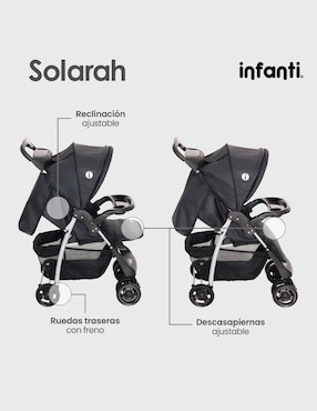 Carriola travel system Solarah Infanti plegable