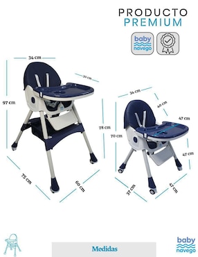 Silla alta Clear Shop