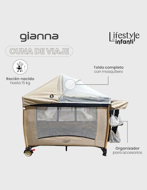 Cuna de viaje Lifestyle by Infanti Gianna 2 en 1