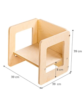 Silla evolutiva Duduk de madera