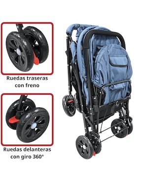 Carriola doble Gemelar Joykoo plegable