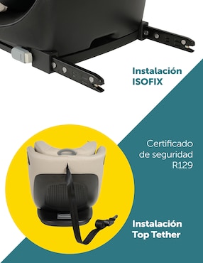 Autoasiento convertible Safety 1st compatible con sistema de anclaje Isofix Grow, Turn and Go