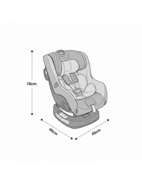 Autoasiento Nuna compatible con vehículos equipados con sistema LATCH Rava