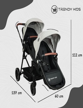 Carriola doble Trendy Kids