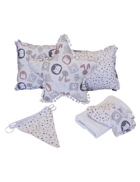Juego de cuna Titi Muebles Animalitos para bebé niño 6 piezas