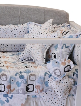 Juego de cuna Titi Muebles Animalitos para bebé niño 9 piezas