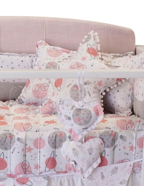 Juego de cuna Titi Muebles Planetas para bebé niña 9 piezas