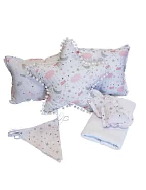 Juego de cuna Titi Muebles Lluvia para bebé niña 9 piezas