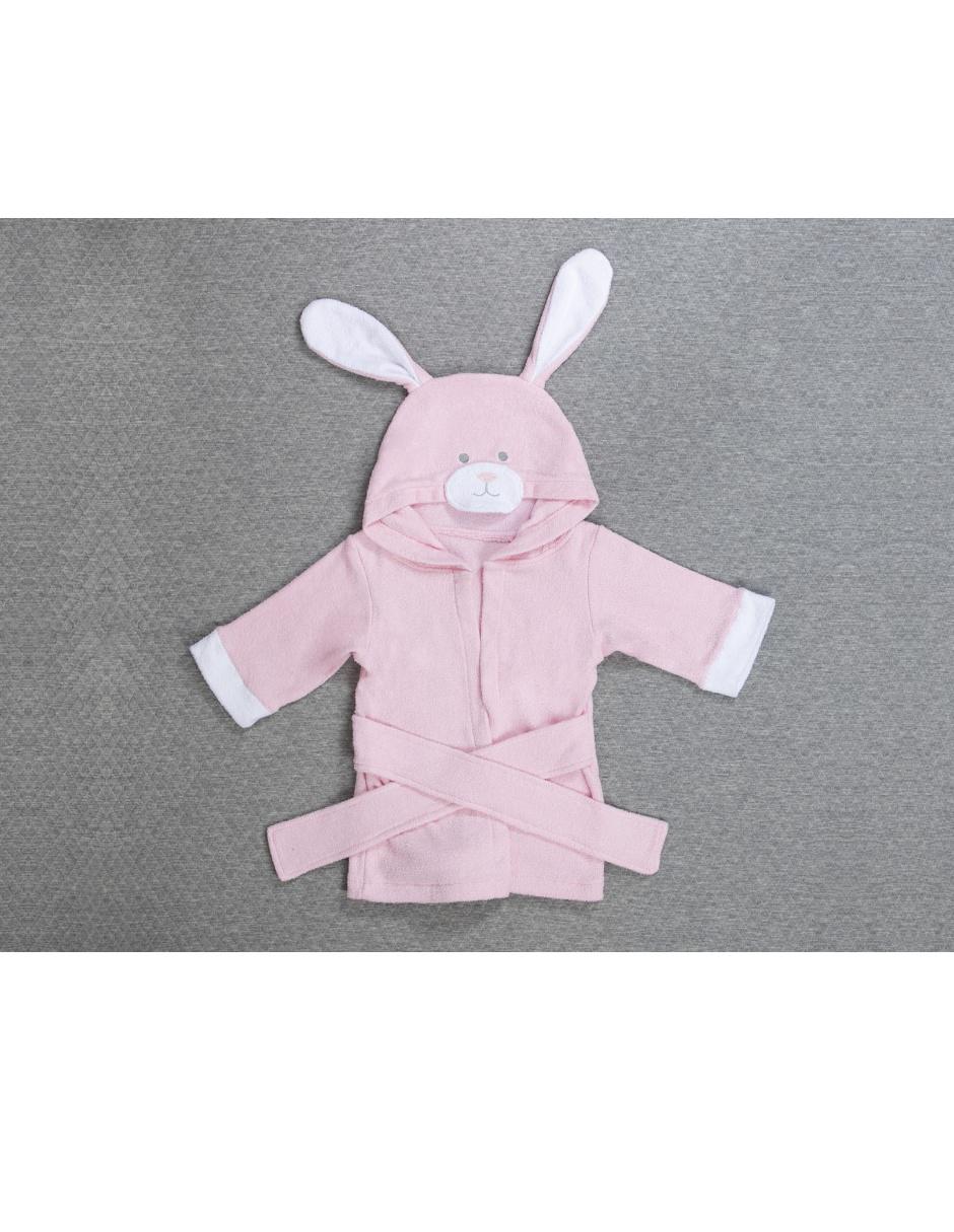 Bata de baño con gorro para bebé niña 3