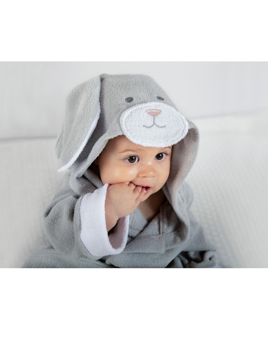 Bata de baño con gorro para bebé niño 2