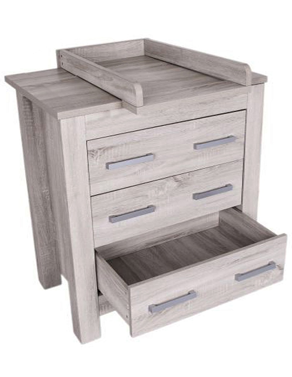Cómoda con cambiador Bordeaux de MDF 3