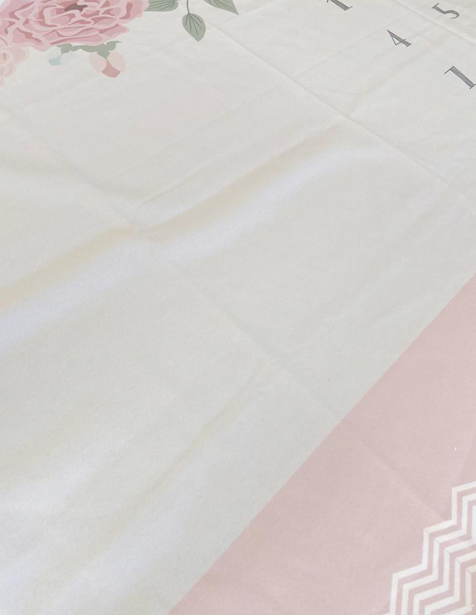 Cobija de tejido plano De Conteo Mensual para bebé niña 4