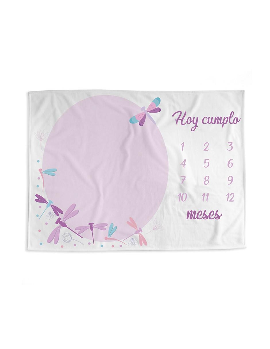 Frazada de tejido plano De Conteo Mensual para bebé niña Frazada de tejido plano De Conteo Mensual para bebé niña