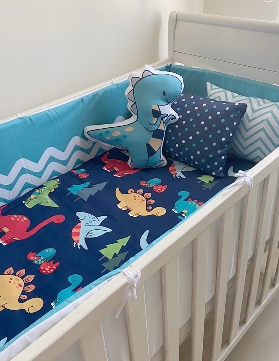 Juego de cuna Dino Colors infantil unisex 6 piezas