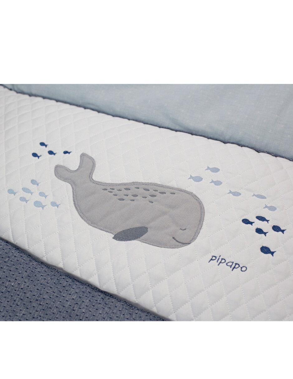 Juego de cuna Ballenas para bebé niño