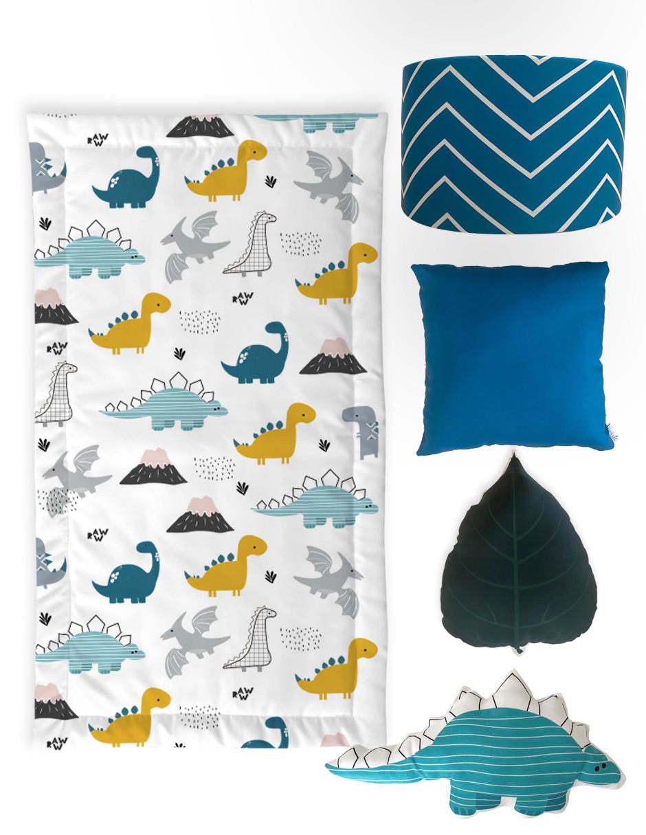 Juego de cuna Dinosaurios infantil unisex 6 piezas