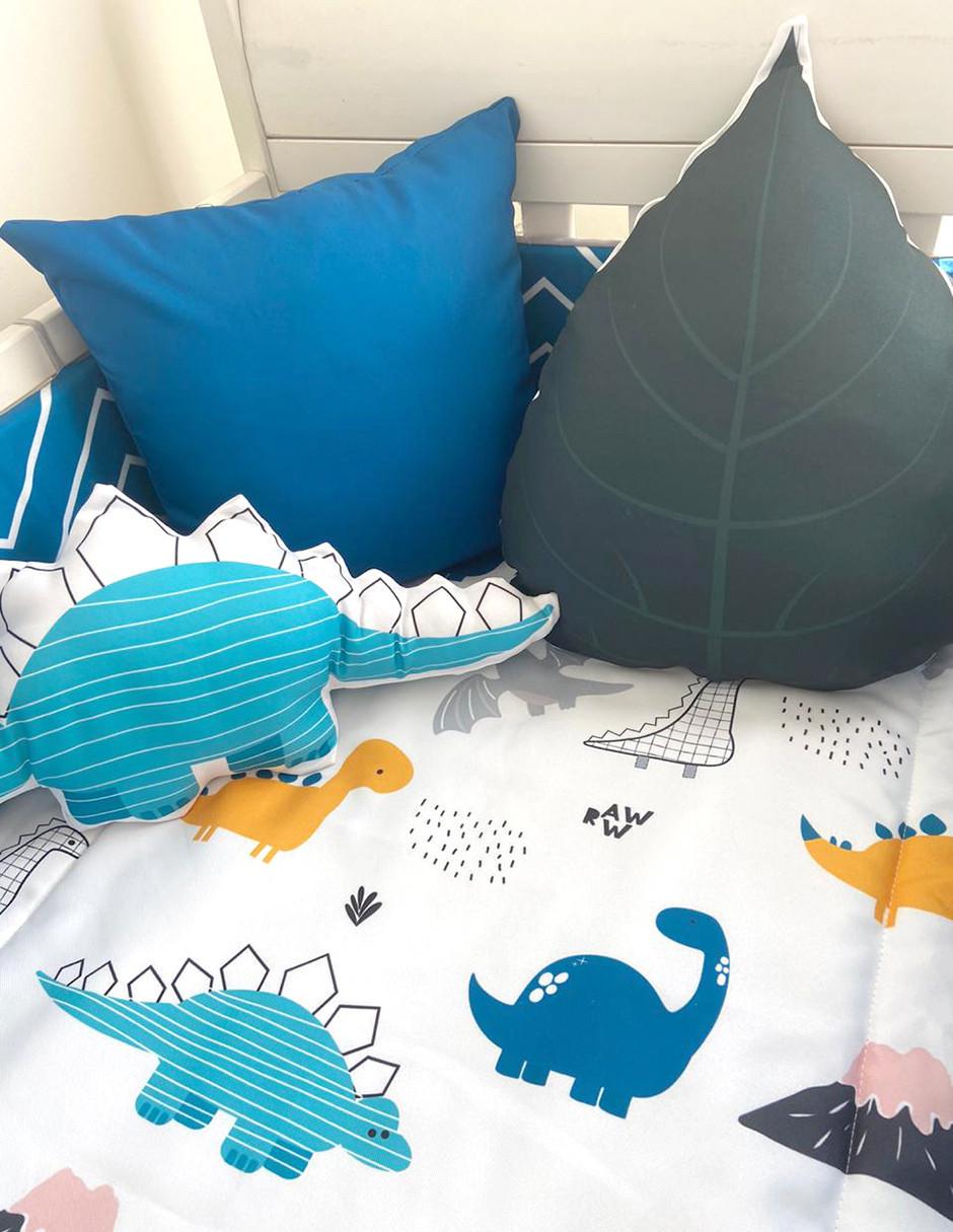 Juego de cuna Dinosaurios infantil unisex 6 piezas