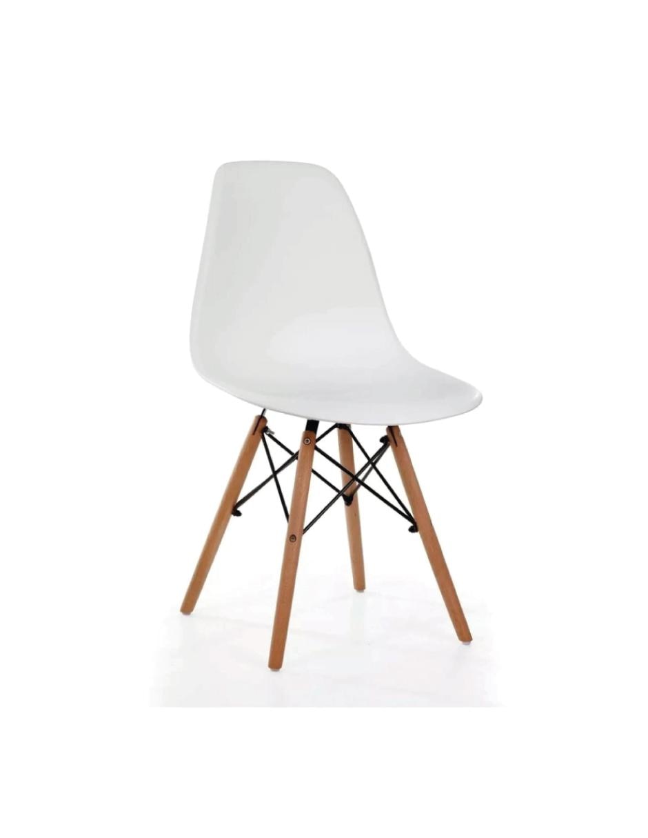Silla Montessori de madera y plástico