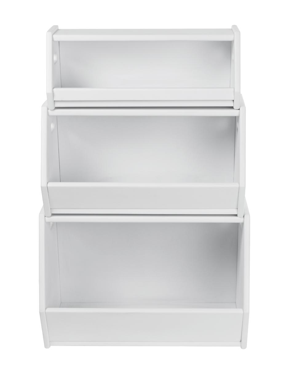 Jugueteros modulares modernos de madera blancos 2