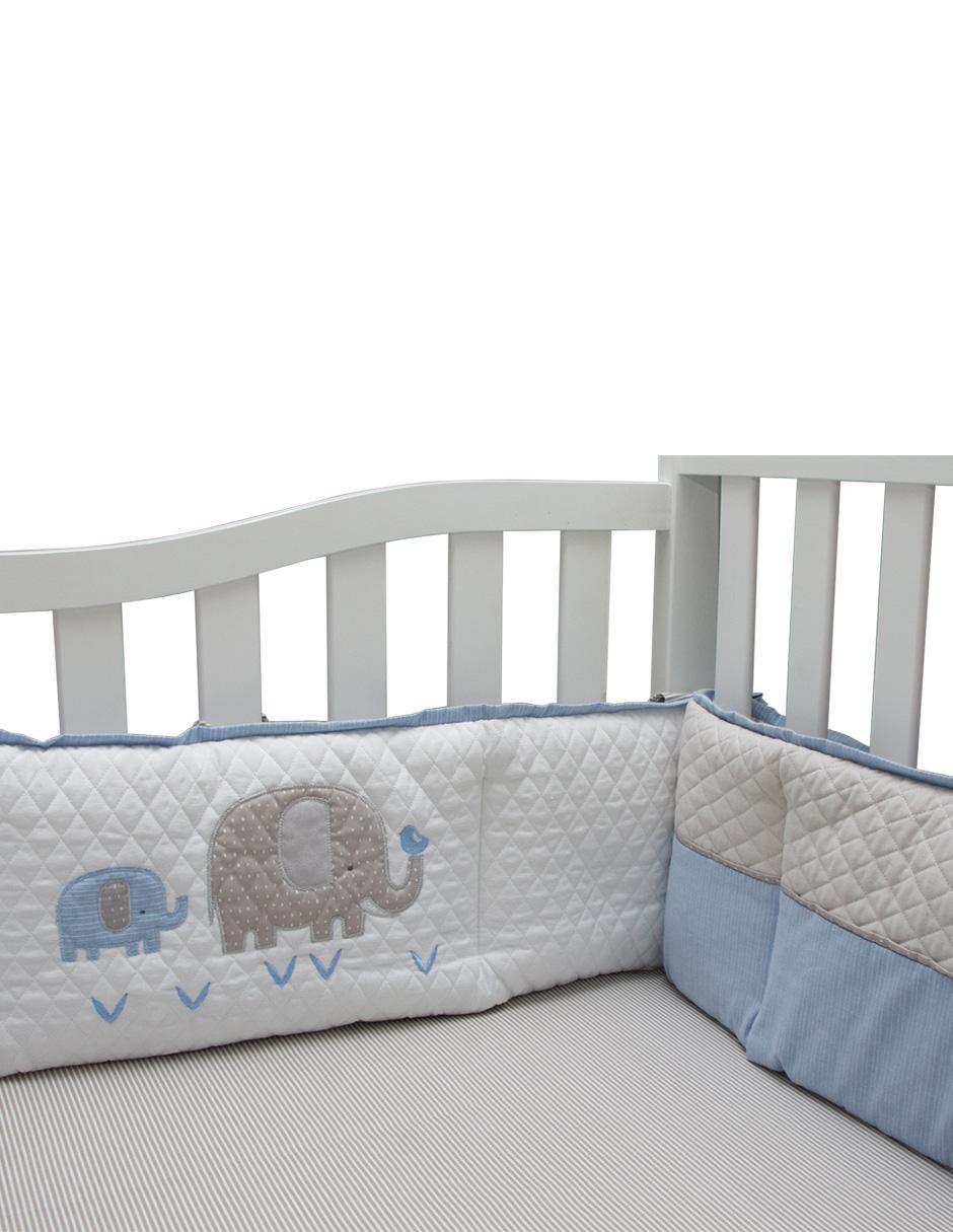 Juego de cuna Elefantes para bebé niño 4 piezas 4