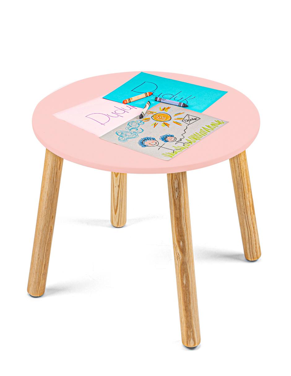Mesa circular de madera para niños Duduk