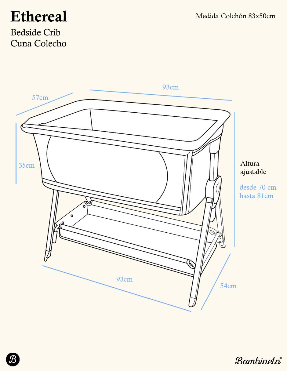 Cuna colecho Ethernal con mosquitero 10
