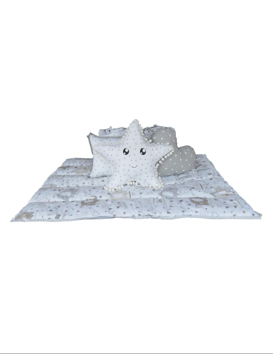 Set edredón Titi Muebles elefantes gris