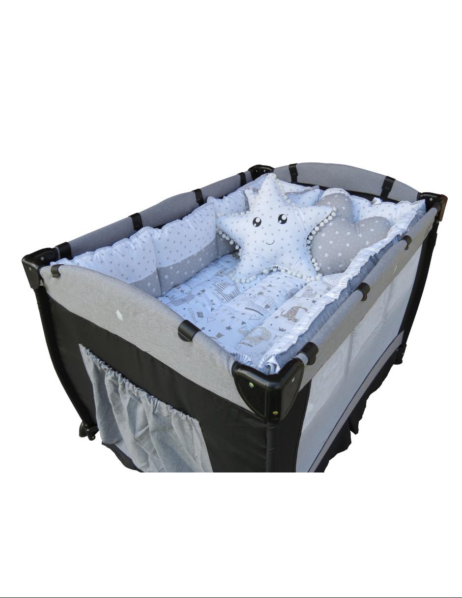 Set edredón Titi Muebles elefantes gris
