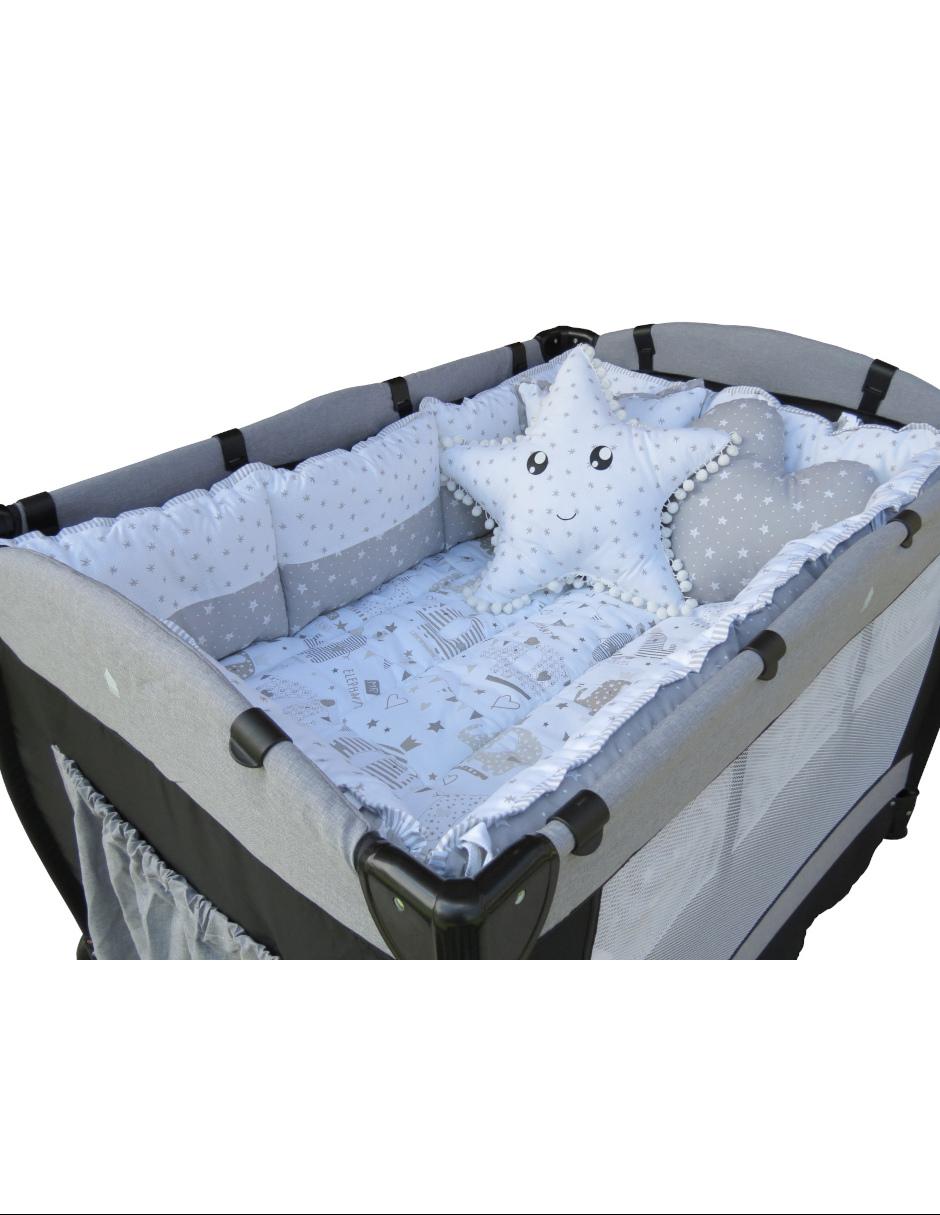 Set edredón Titi Muebles elefantes gris