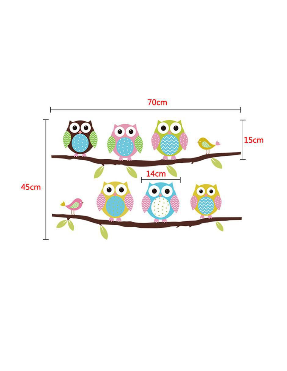 Vinil decorativo para pared de niños Búho 3