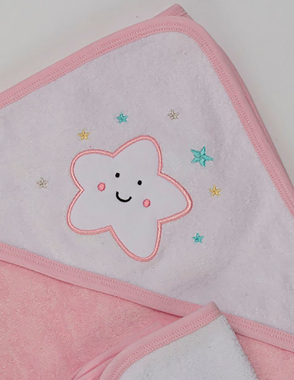 Toalla con gorro de algodón infantil 2