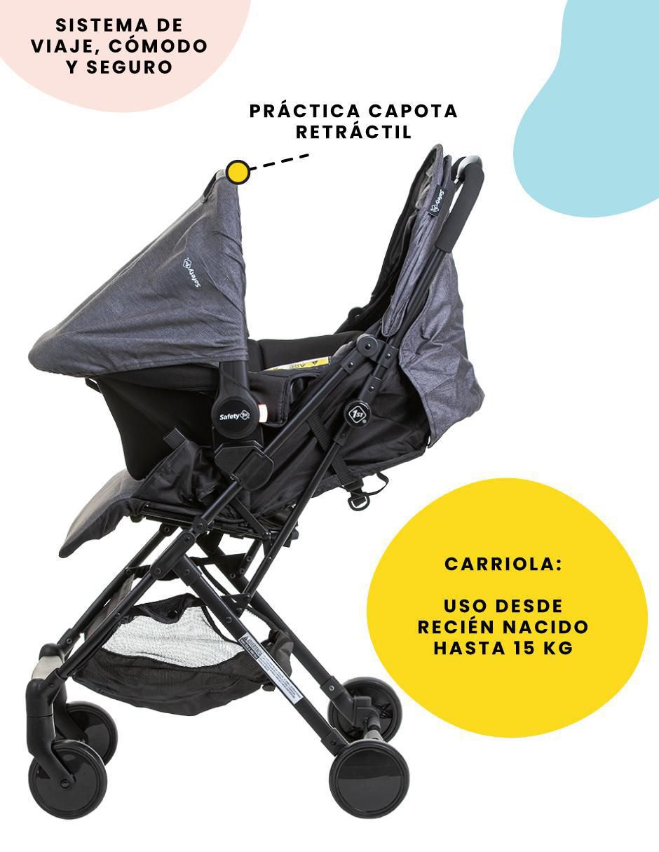 Carriola travel system Trolly Ultra Light plegable 3