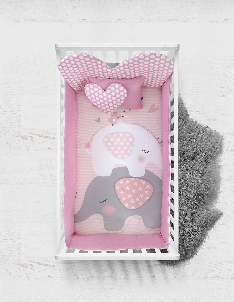 Juego de cuna para bebé niña 6 piezas 3